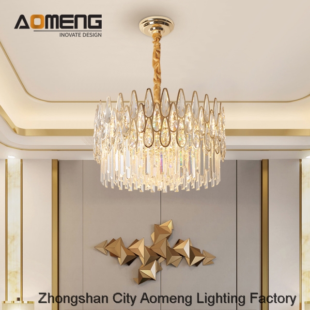 Pendant light AOMENG Dinner Room Crystal Light Luxury Cristal Lamps Welles Clear Crystal Chandeliers