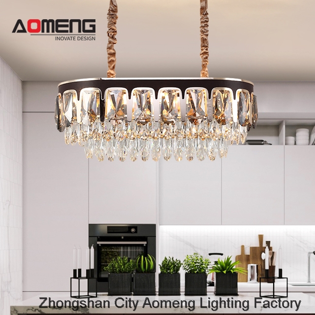 Pendant light AOMENG New arrive Modern simple design interior decoration iron crystal led light