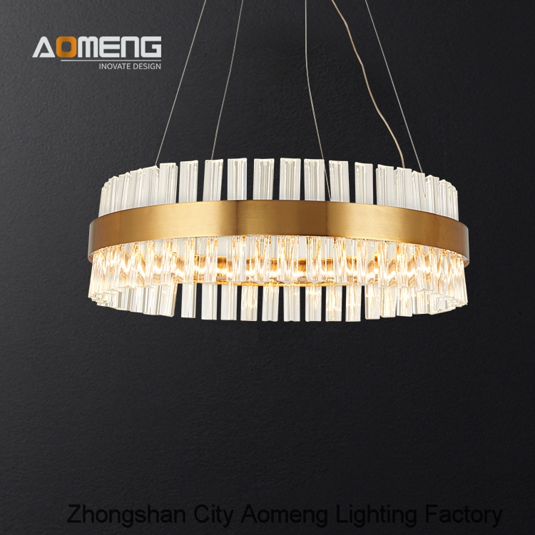 Pendant lamp AOMENG Dinner Room Crystal Light Luxury Cristal Lamps Welles Clear Crystal Chandeliers