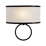 Wall lamp AOMENG Fashion decoration nordic white and black fabric shade wall light