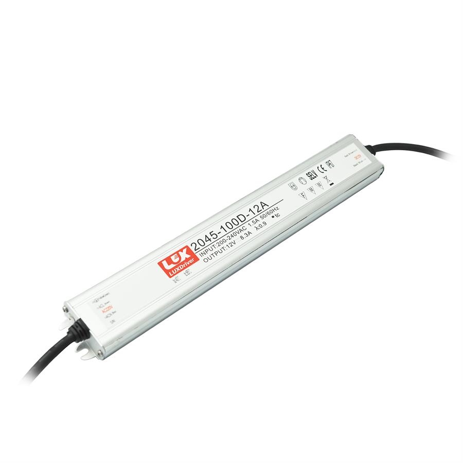 100W Long & slim IP67 LED power supply