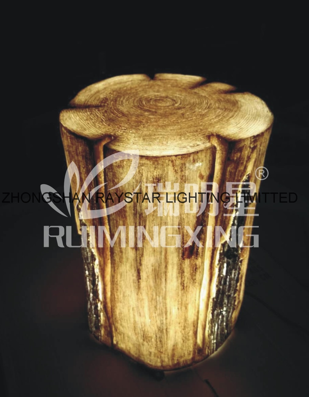 Led wood light decorative outdoor single color for the park