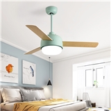 Bedroom simple modern fan lamp LED ceiling fan with light