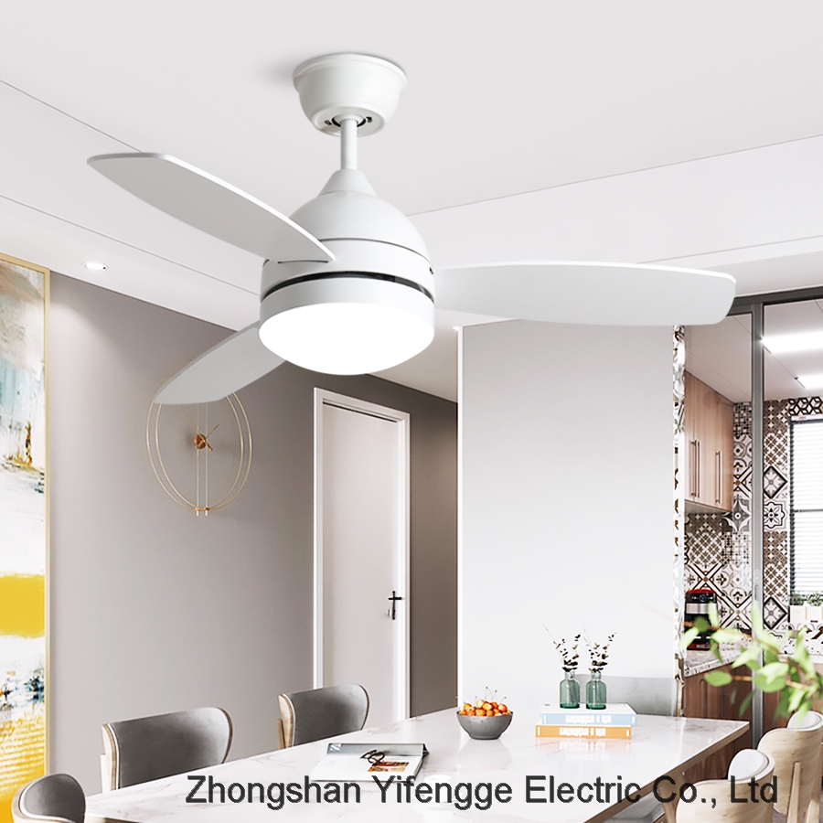Nordic ceiling fan with light household living room bedroom LED lights