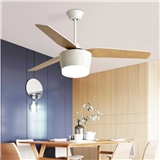 Retro simple living room bedroom LED lamp ceiling fan with light