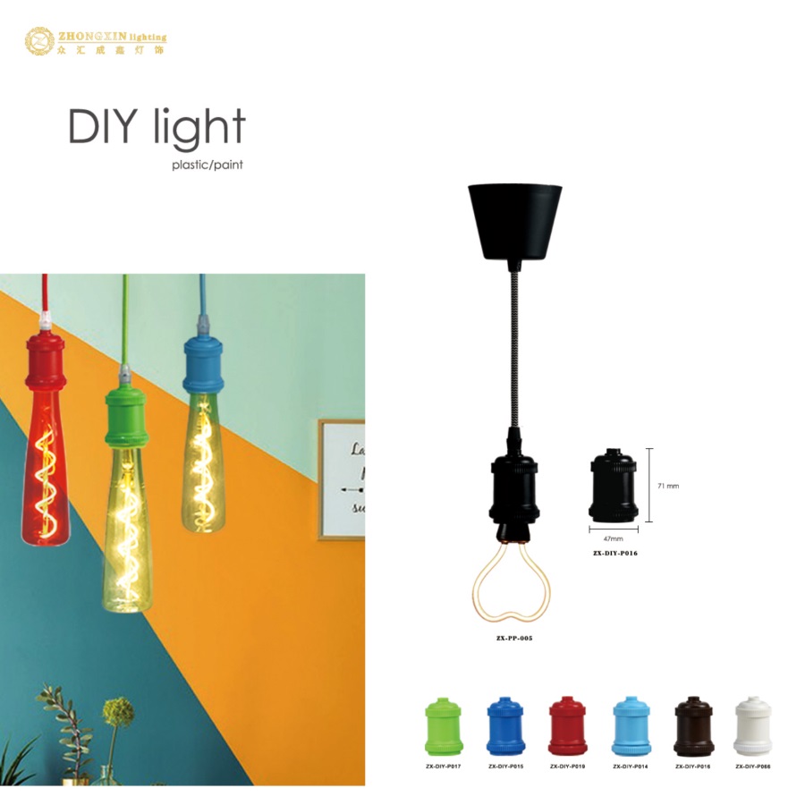 DIY Plastic pendant light