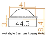 44mm led glass lens for LED Headlight Glass Lens