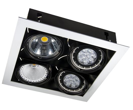 AR111 Max 4*50W Square Down Light Indoor Recessed