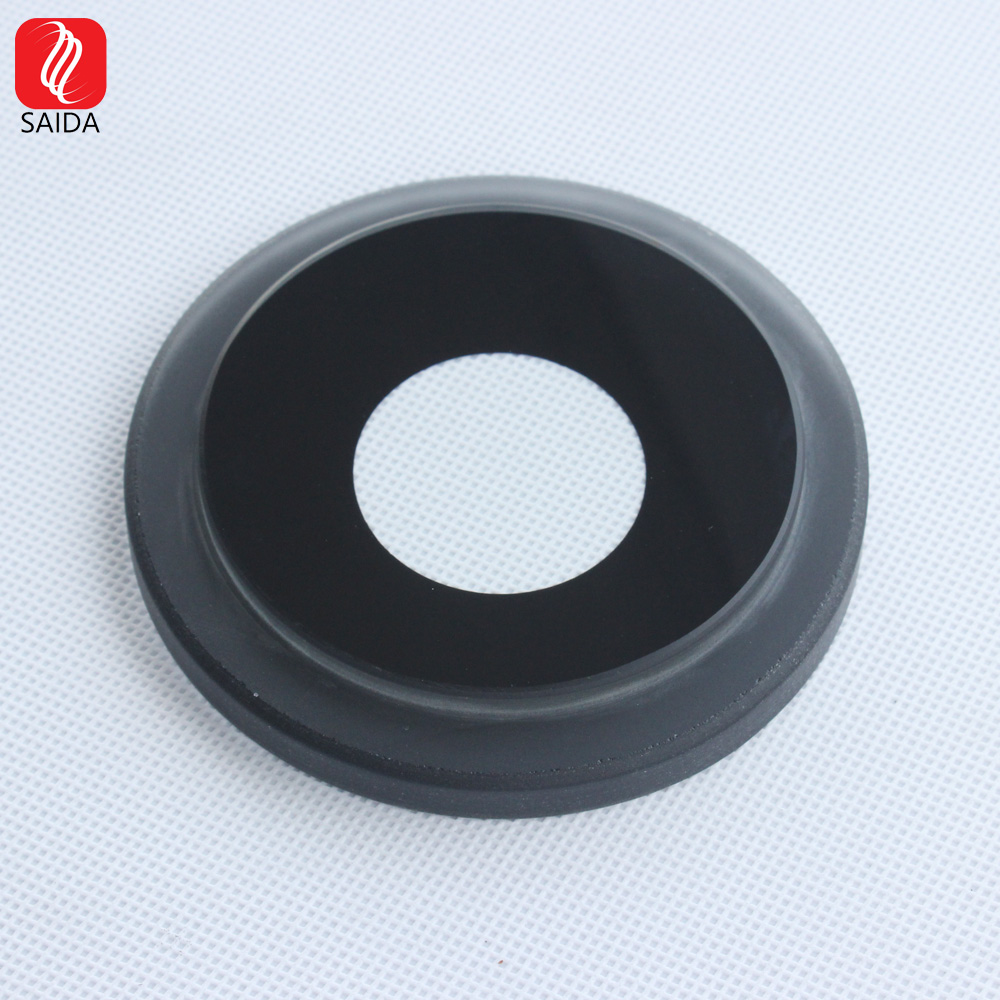 High Quality Black Printed Round LED Lighting Stepped Tempered Glass