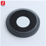 High Quality Black Printed Round LED Lighting Stepped Tempered Glass