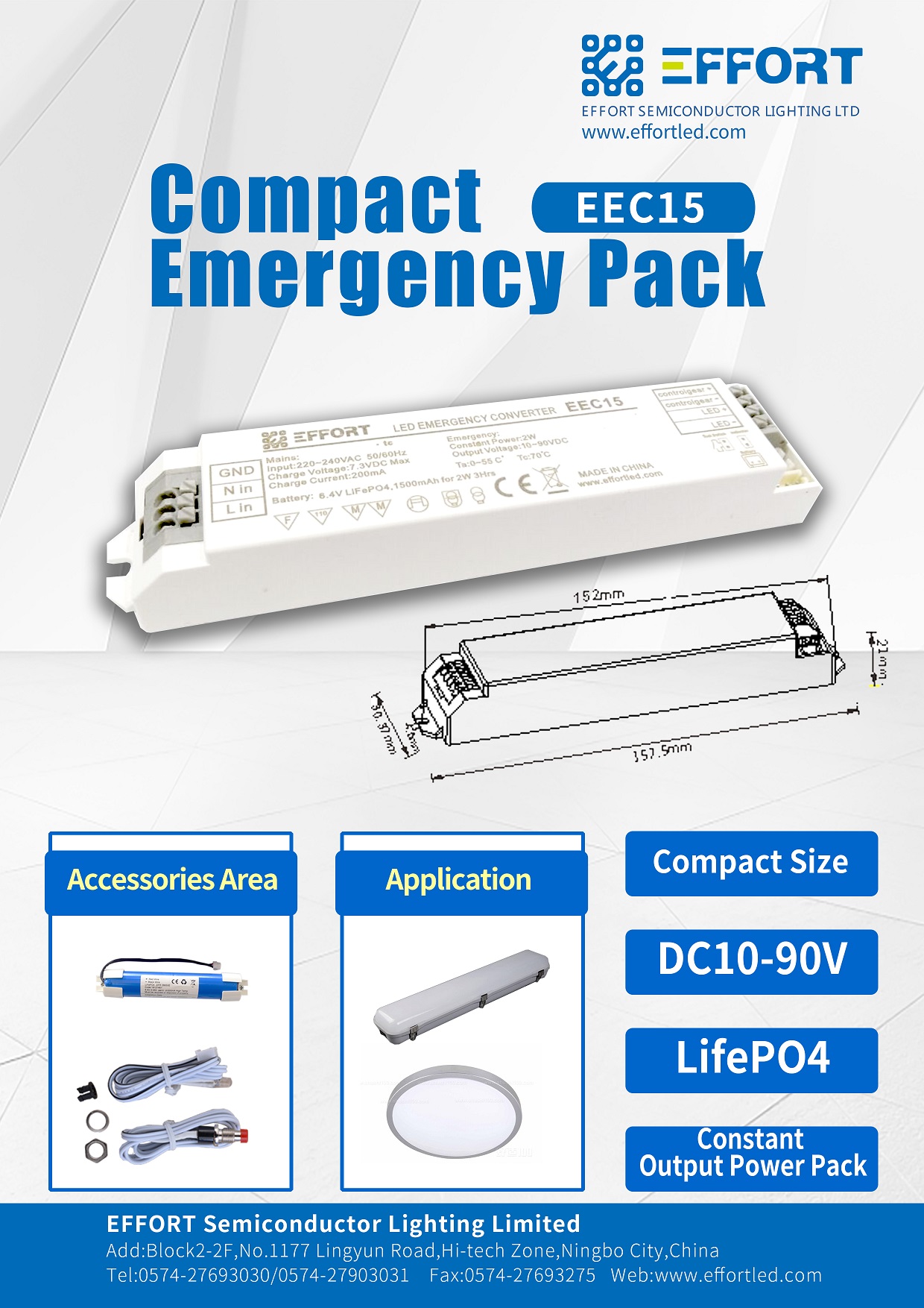 ENEC Emergency battery pack EEC15L H