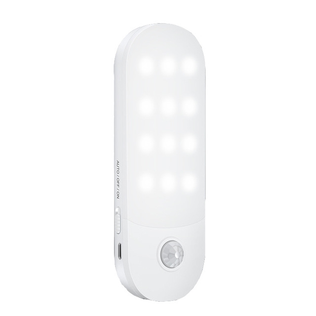 Night Light LED Sensor with Auto Motion Sensor & Daylight Sensor Wall Light Warm White Lights