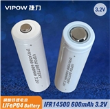 3.2V AA 14500 600mAh battery emergency light battery