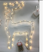 40LED DEER DESIGN MINILED COPPER STRING LIGHT CHRISTMAS LIGHT DECORATION LIGHT