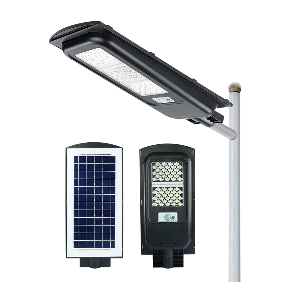 KCD Warm white lights smart wireless charge 100w 200w with remote control solar street lighting
