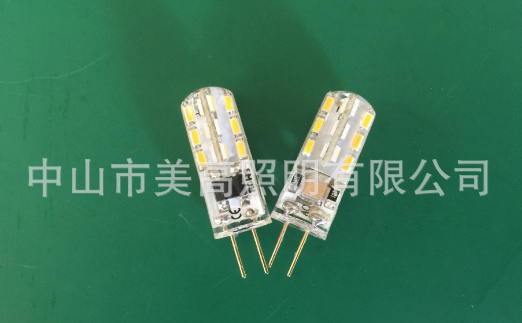 LED G4 1.5W 2W 110V 220V AC 3014 24SMD Silica gel lamp bead