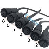 IP67 Circular Female Male M12 2 3 4 5 6 8 Pin Panel Mount Quick Lock Type Cable Waterproof Connector