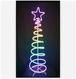 NEON RGB SPIRAL TREE CHRISTMAS LIGHT DECORATION LIGHT