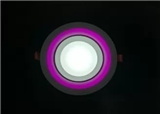 2835 SMD Coloured LED Downlights Recessed Bottom Emitting Round White + Pink