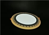Circular Concealed Two Color Panel Light Yellow Edge Led Round Flat Panel Light