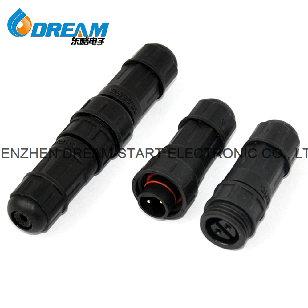 Electrical Waterproof Connectors Automotive 3 Pin Front Panel Mount Led Circular Connector