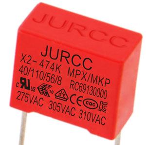 JY-X2 special metal film box capacitor for resistance-capacitance voltage reduction