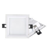 Top quality commercial indoor retail lighting recessed smd 6w 9w 12w 18w 24w 30w glass led panel