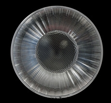 COB indoor commercial lighting lens 58*26mm with pillar 10°24°38° 6MM 9MM light-emitting surface