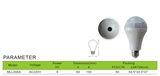 LED emergency monitoring bulb