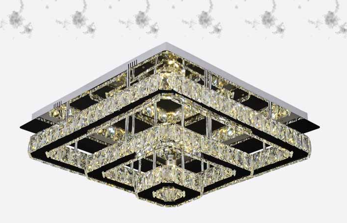 classic square LED crystal ceiling lamp decorative lightings