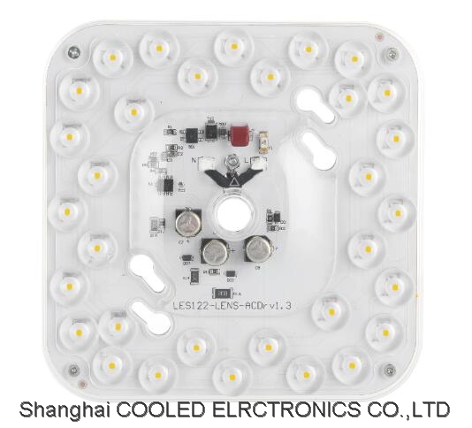 6.4 inch Smooth TRIAC Dimming Wide Angel UL Certificated Ceiling Lamp Fan Light LED Module