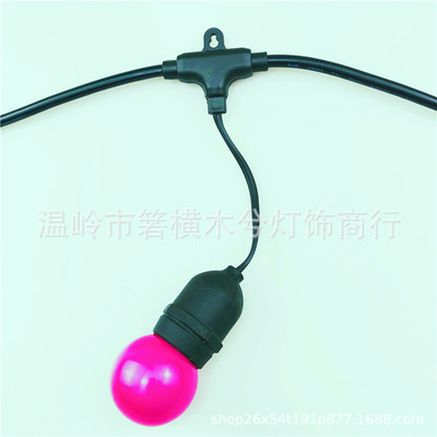 e27 lamp with light string outdoor waterproof marquee with round wire economic lamp holder wire slin