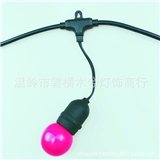 e27 lamp with light string outdoor waterproof marquee with round wire economic lamp holder wire slin