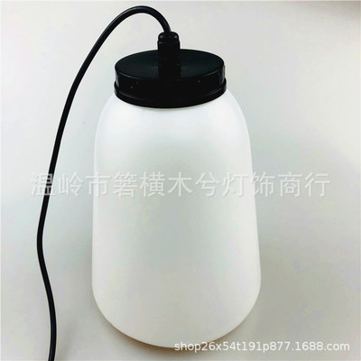 Net celebrity milk bottle led light breathing light forest night light colorful viewing decoration c