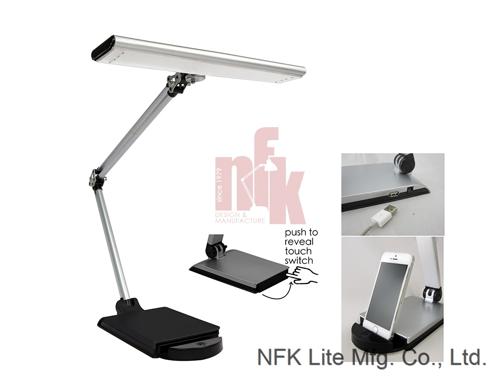 LP143 LED Desk Lamp with USB charging Port
