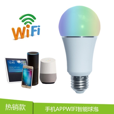 wifi smart bulb light amazon alexa echo google home voice smart bulb
