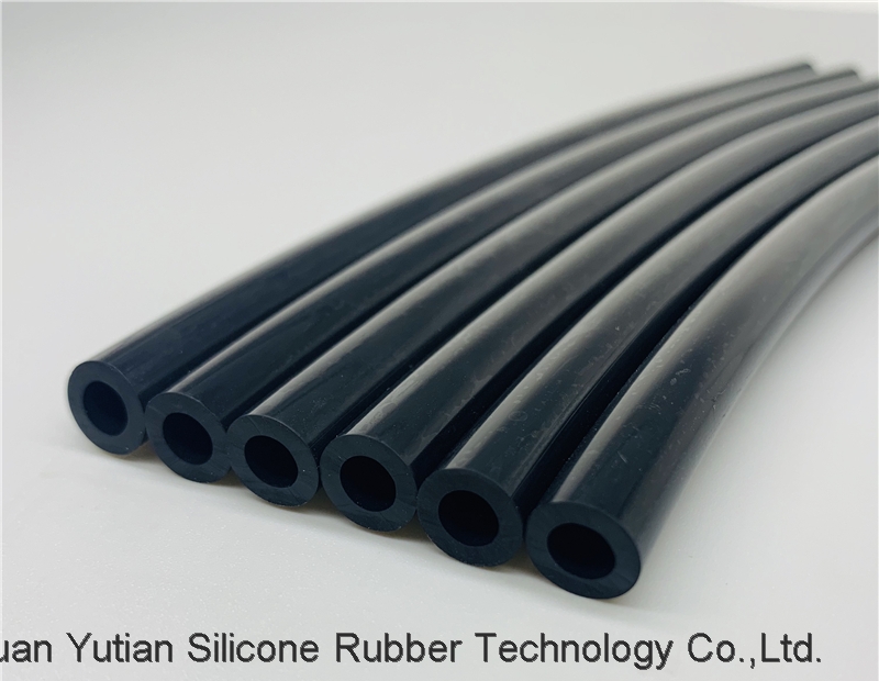 Black conductive silicone tube