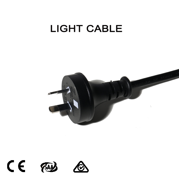 SAA Australian Light Cable Power Cord Two-pin Plug 2*0.75 Customized