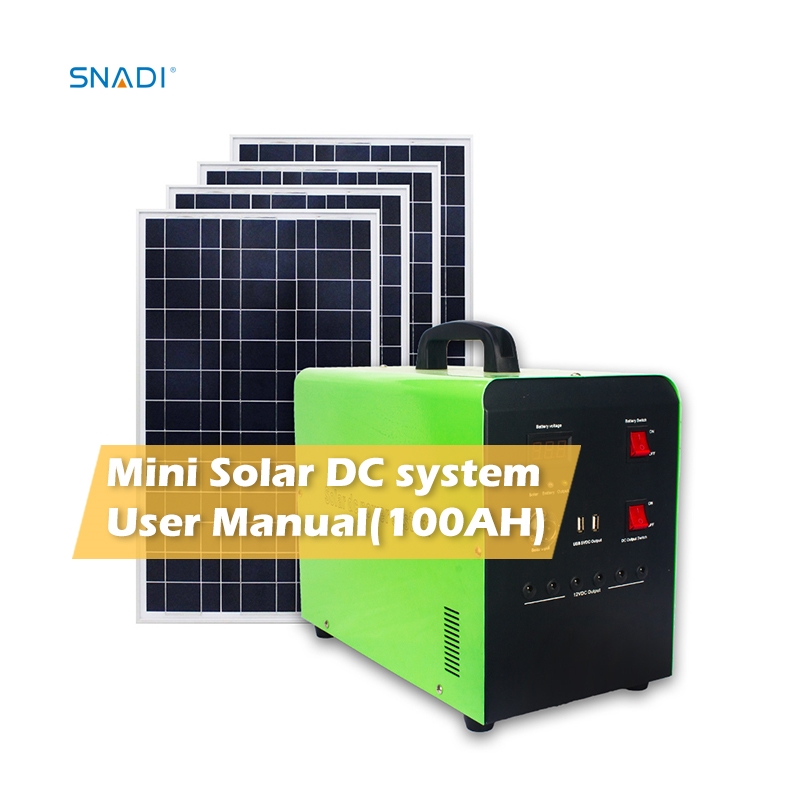 100W Portable Solar Power Bank Energy System All In One PWM Mini Panel Charging Solar Charge