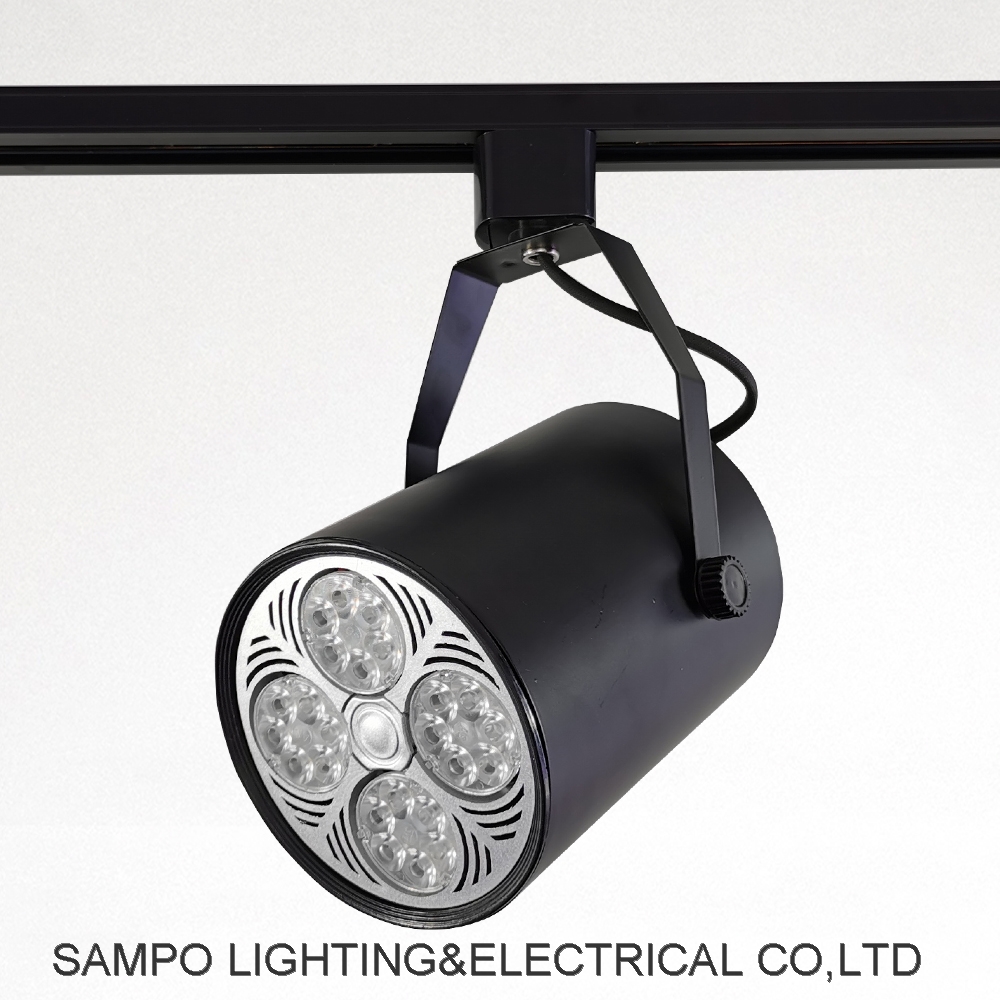 New Product Adjustable Lighting Fittings 35W 4 Eye Cob track light for Par30 LED Spotlight Energy Sa