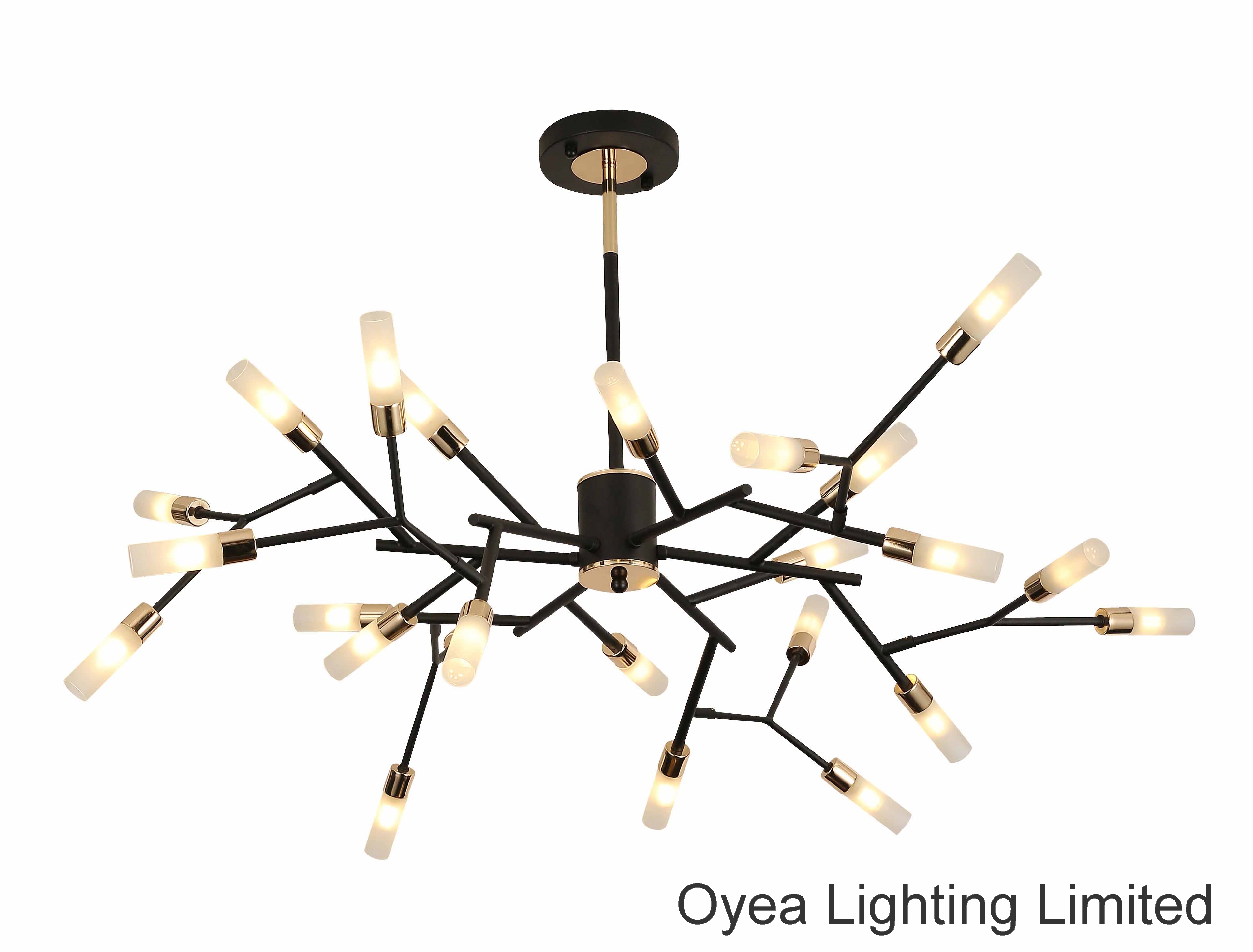 Nordic modern art indoor pendant light chandelier metal for living room