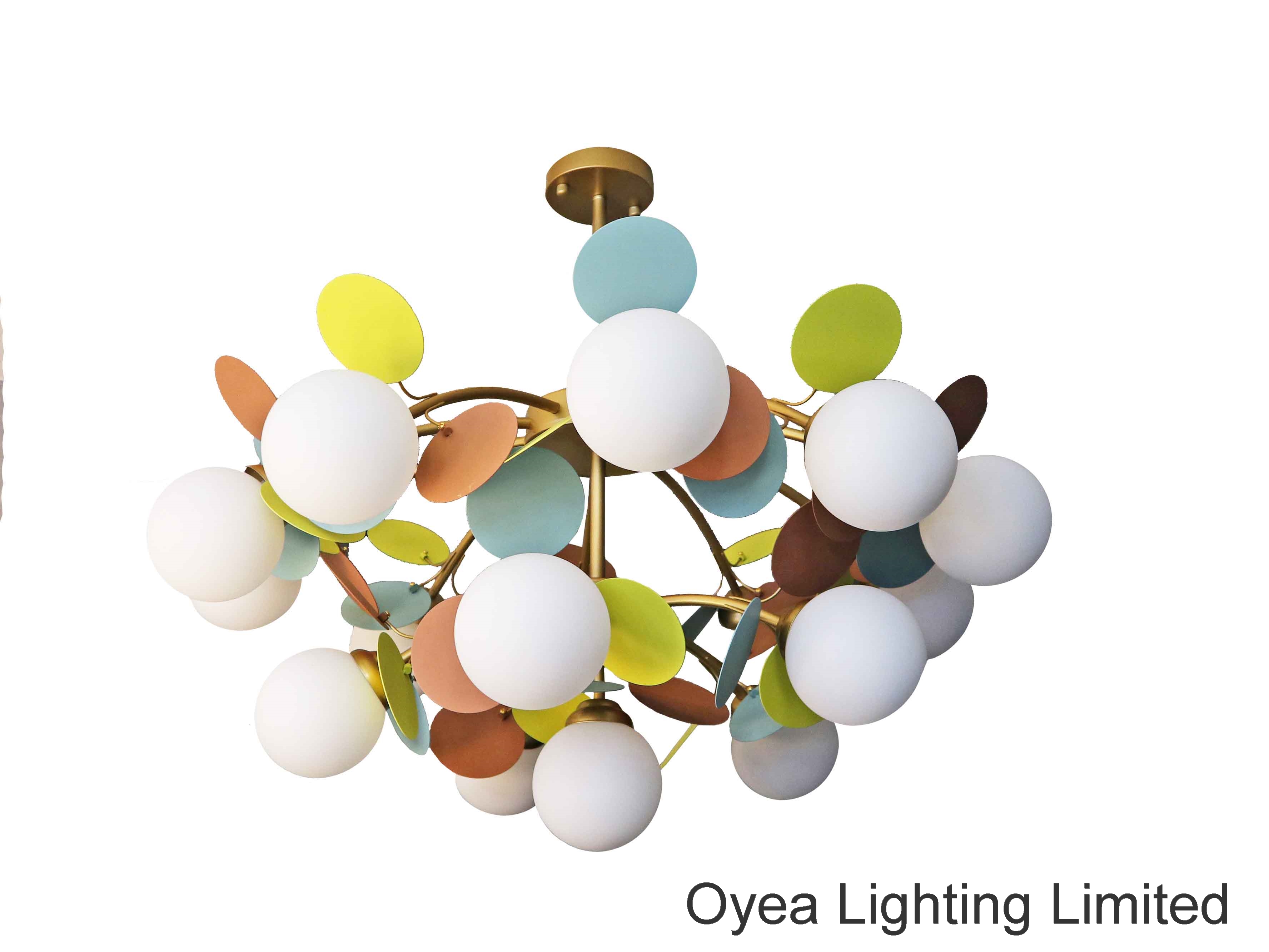 2021 New colorful decorative hanging light chandelier modern popular ceiling lighting for home