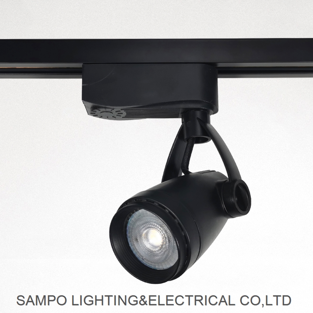 Gold supplier gu10 led adjustable tilt angle track spot light rail fixture 1 buyer