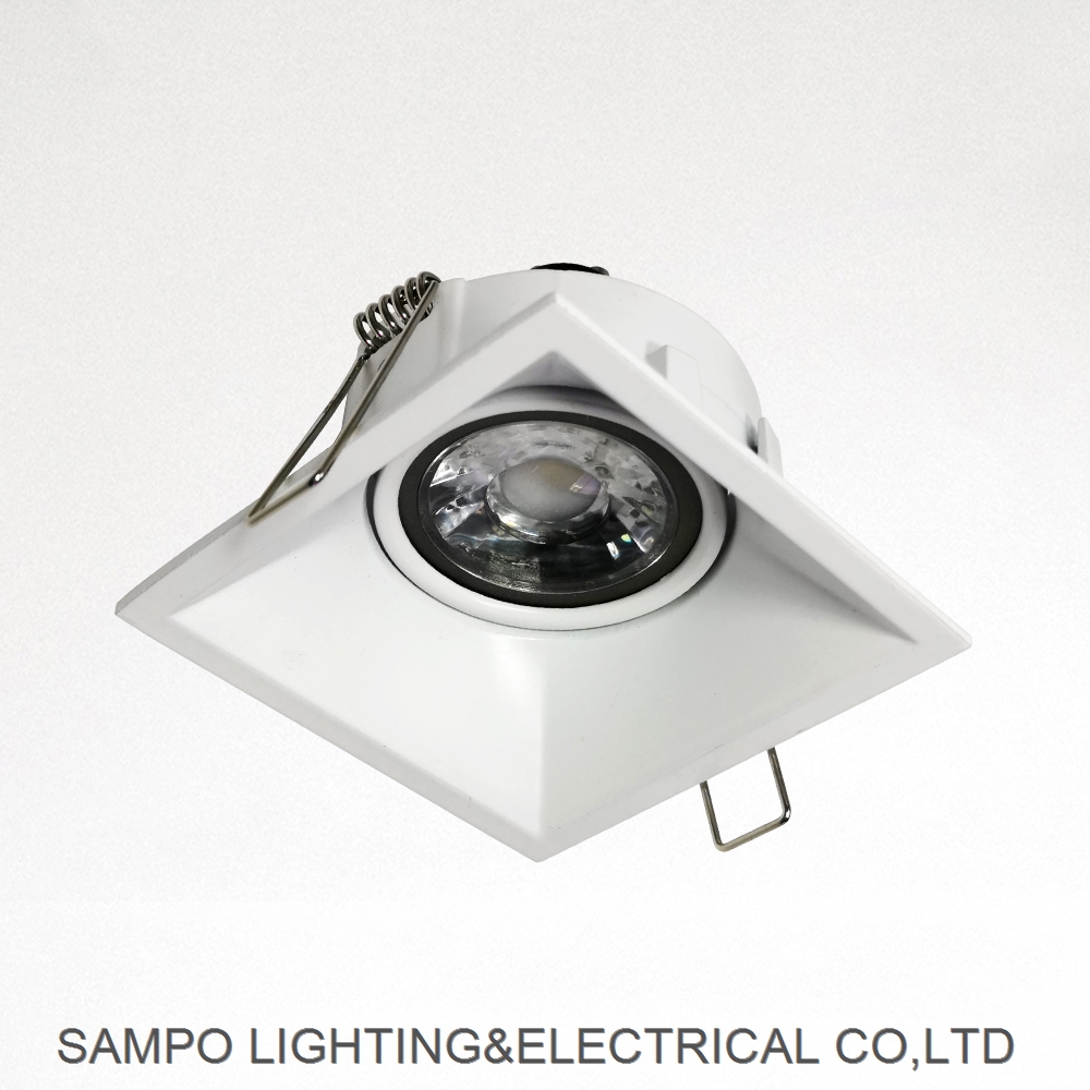 black and white aluminum housing for lights Downlight Housing