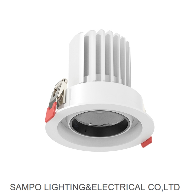 Hot Selling CE RoHS Indoor Office Hotel Fixtures 3000k 4000k 5000k LED Light Downlight IP44 Adjustab