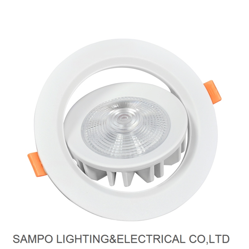 4 Inch LED Downlight Directionl Adjustable 12W Dimmable LED Recessed Lighting Fixture