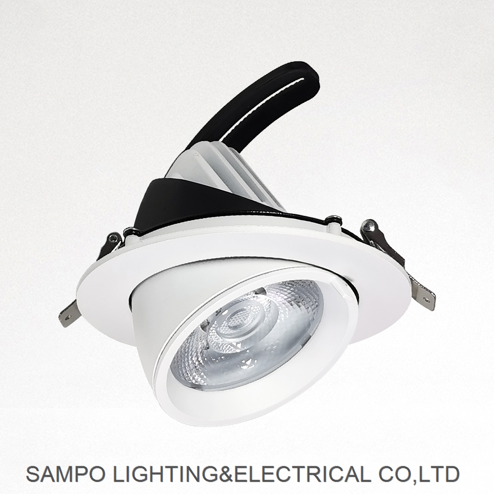 360 Degree Double Heads Adjustable Anti-glare Ceiling Recessed Spot Rotatable Led Downlight