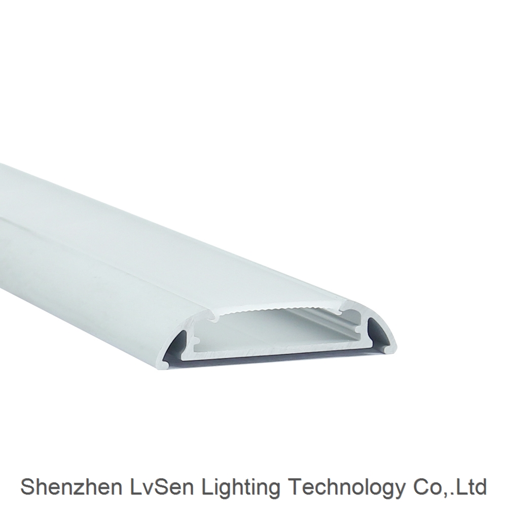 LS-046 Aluminium LED Profile Anodized 6063 Liner LED Lighting For LED Strip Light 40mm Wide
