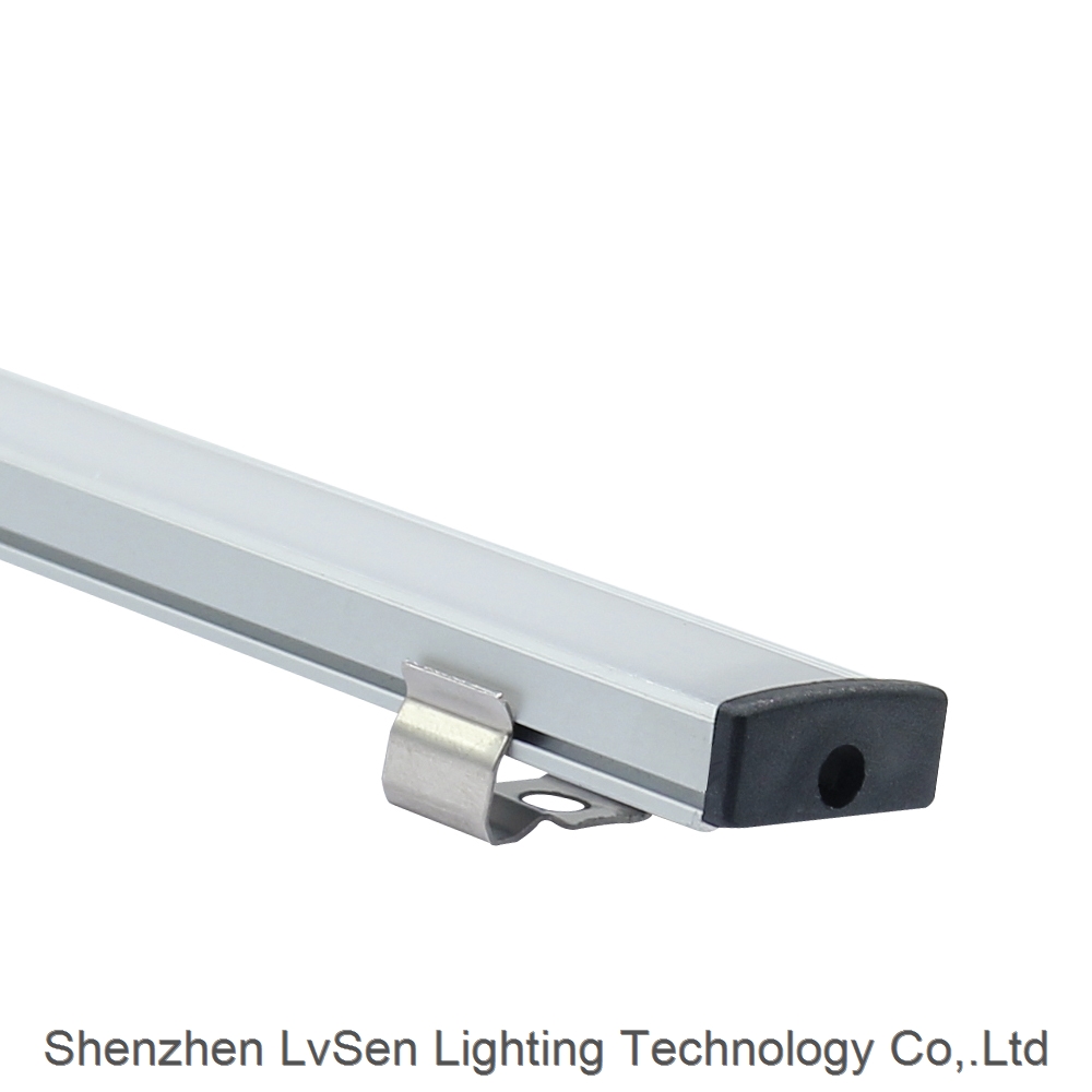 LS-007 LED square Tube Aluminum Profile With Heat Sink