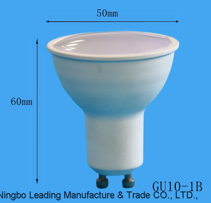 GU10-1BDL High light transmittance LED spotlamp of lens cover&cup